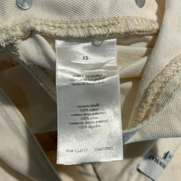 WE WORE WHAT Sz XS Oversized 100%  Cotton Adjustable Straps Short Overalls - Picture 10 of 11